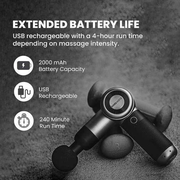 Versawand Massage Gun, Portable Massage Gun For A Deep Tissue Massage, Handheld Neck Massager & Back Massager, Great Christmas Gifts, Includes 6 Attachments & Convenient Travel Case