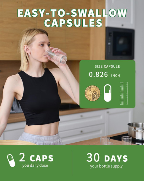 Cortisol Supplement - 10 In 1 Cortisol Manager With Magnesium, Ashwagandha, L-Theanine, Cortisol Health & Stress Relief, Lower Cortisol For Women - 60 Vegetarian Capsules