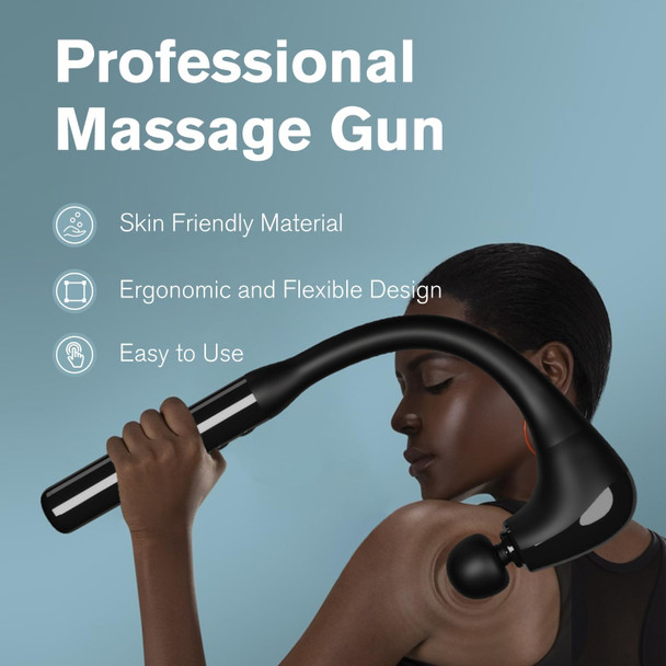 Etou Handheld Massager Gun With  Extension Handle, Back Massager,Muscles/Neck/Shoulders/Waist/Legs Massager Portable For Pain Relief, 4 Massage Heads & 5 Speed Levels
