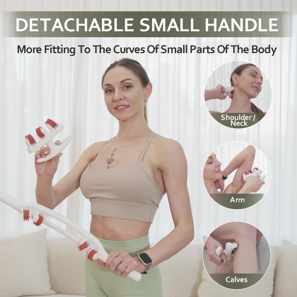 Anti Cellulite Roller Massager Removable Fascia Release Lymphatic Drainage Massage Roller For Reduce Cellulite, Relieve Muscle Soreness, Promote Blood Circulation, Skin Tightening