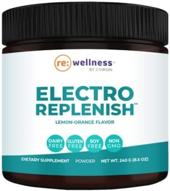 Reignite Wellness By Jj Virgin Electroreplenish Electrolyte Powder - Naturally Flavored Lemon-Orange Electrolyte Replacement & Hydration Powder For Energy Production & Stress Support (8.5Oz) Reignite Wellness By Jj Virgin Electroreplenish Electrolyte Powder - Naturally Flavored Lemon-Orange Electrolyte Replacement & Hydration Powder For Energy Production & Stress Support (8.5Oz)