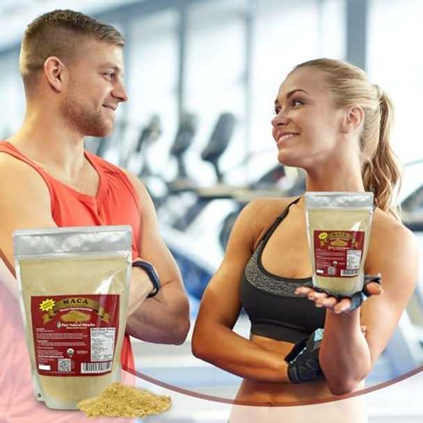 Maca Root Powder Organic - Maca Powder Organic - Organic Maca Root Powder - 16 Oz - Raw Superfood For Men & Women - Premium Peruvian Maca Powder For Energy & Stamina