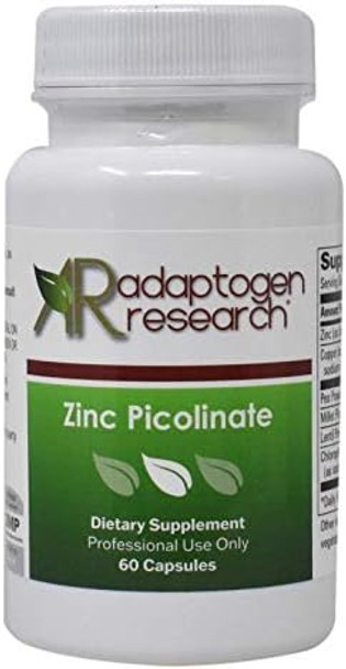 Zinc Picolinate 30 Mg  Zinc Supplement For Growth And Immune Function  60 Capsules  Adaptogen Research