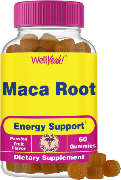 Maca Root Gummies  For Women And Men  200 Mg  60 Count