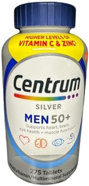 Ikj Silver Multivitamins For Men Over 50, Multimineral Supplement, 275 Ct