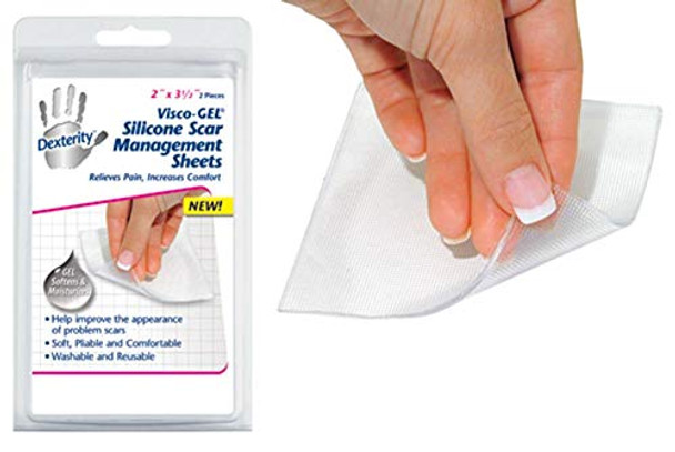 Pedifix Dexterity Visco-Gel Silicone Scar Management Sheets, 2-Count Pedifix Dexterity Visco-Gel Silicone Scar Management Sheets, 2-Count