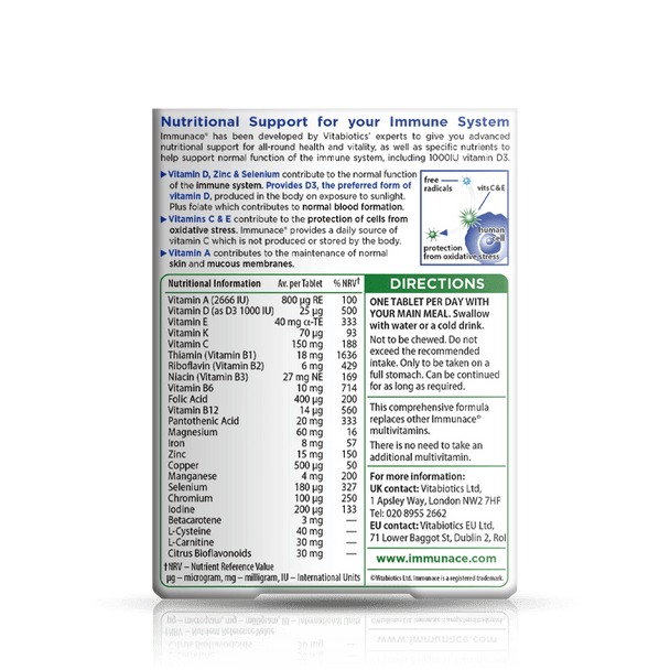 Vitabiotics Immunace Original 30 Tablets