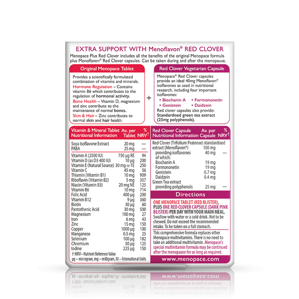 Vitabiotics Menopace Red Clover 56 Tablets