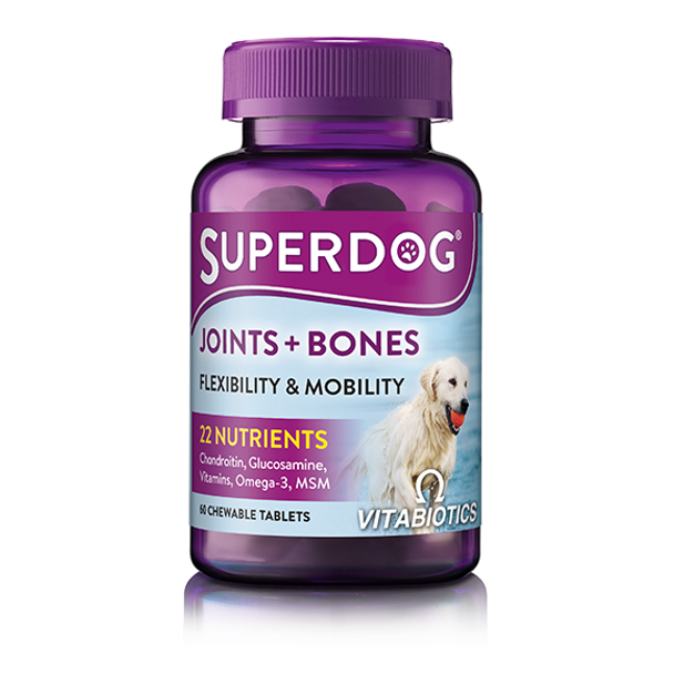 Vitabiotics Superdog Joints & Bones 60 Chewable Tablets