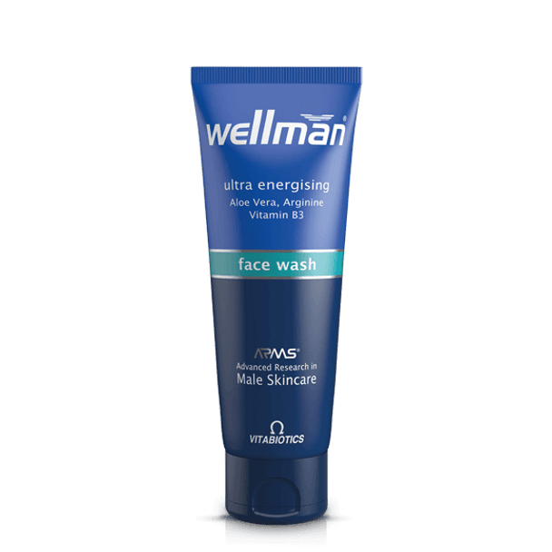 Vitabiotics Wellman Face Wash 125Ml