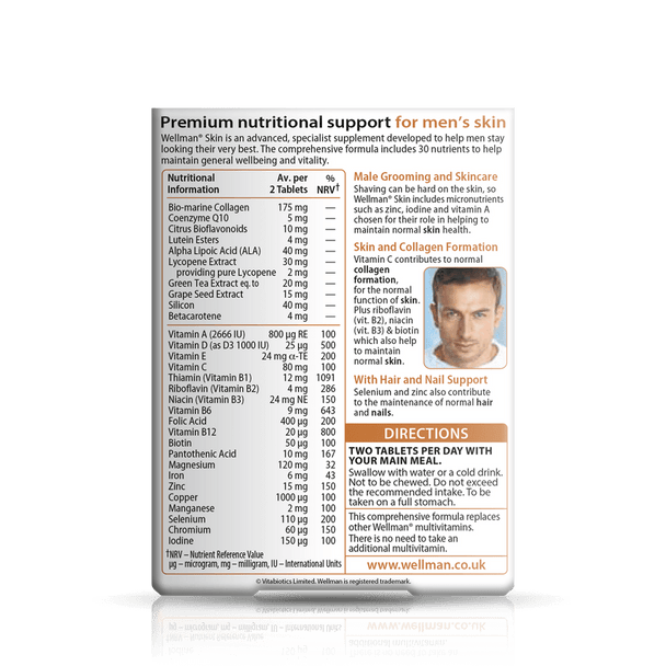 Vitabiotics Wellman Skin 60 Tablets