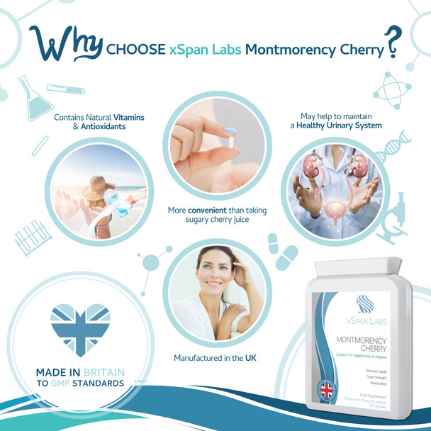 Xspanlabs Montmorency Cherry 1500mg 90 Capsules