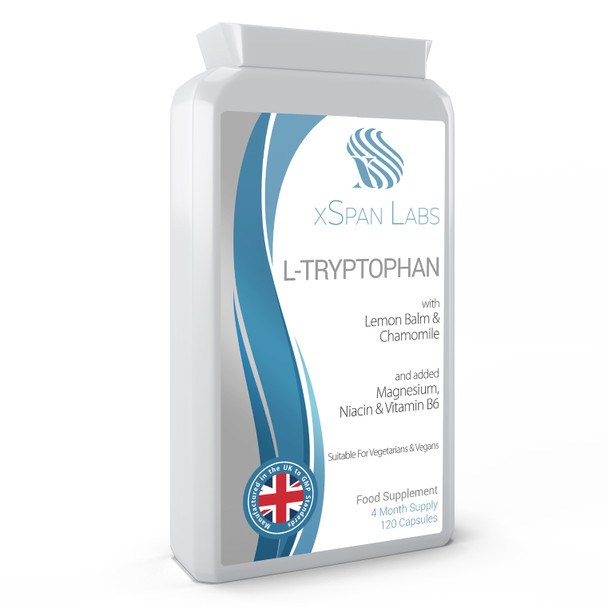 Xspanlabs L-Tryptophan Sleep Complex with Lemon Balm & Chamomile