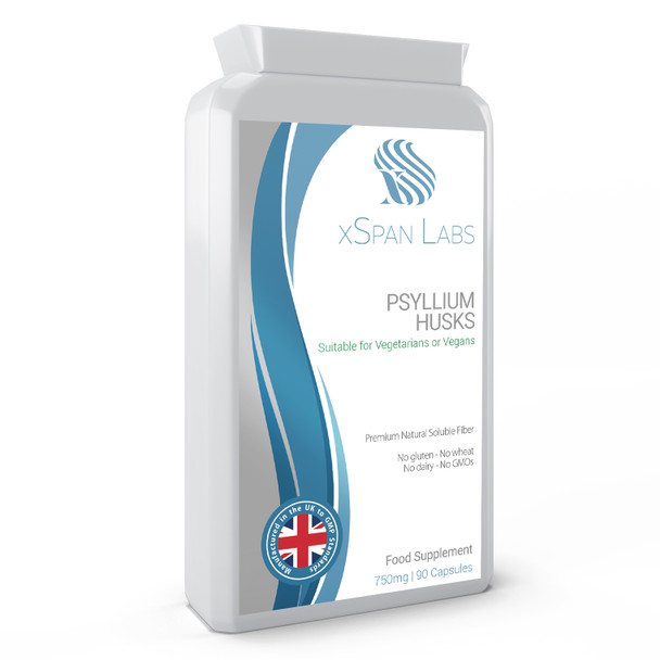 Xspanlabs Psyllium Husks 750mg 90 Capsules