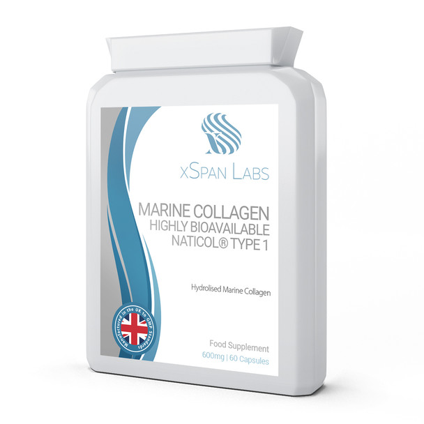 Xspanlabs Marine Collagen Type 1 600mg - 60 capsules