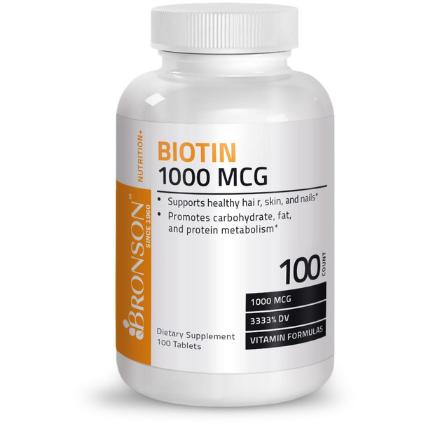 Bronson Biotin - 1,000 mcg 100 Count