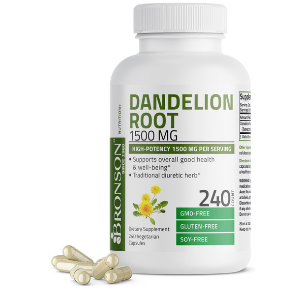 Bronson Dandelion Root 1500 MG per Serving 240 Count