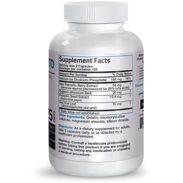 Bronson Saw Palmetto Prostate Herbal Formula 250 Count