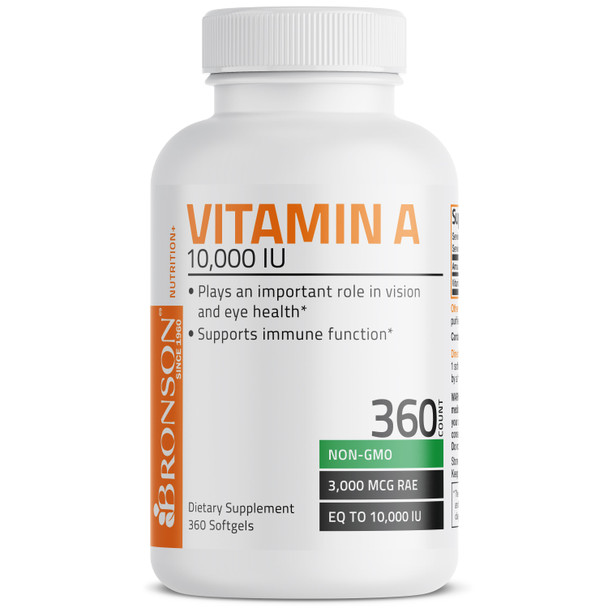 Bronson Vitamin A Retinyl Palmitate - 10,000 IU 360 Count