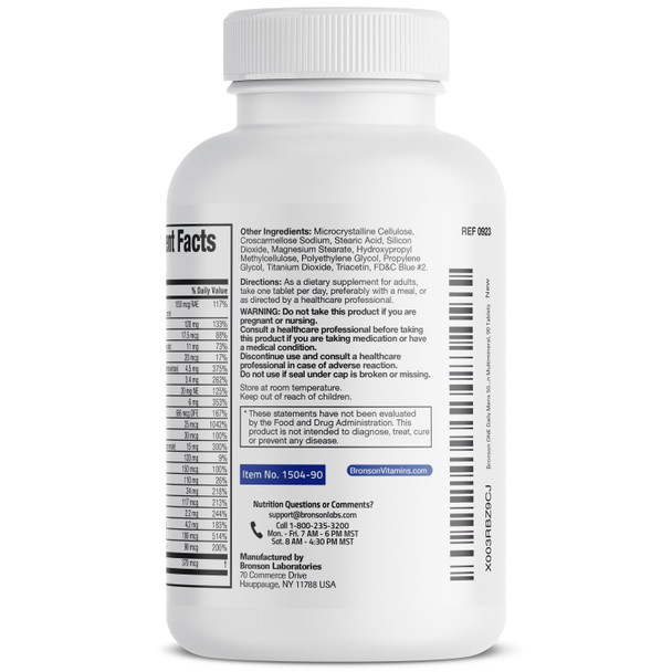 Bronson Bronson ONE Men's 50+ Complete Once-Daily Multivitamin 90 Count