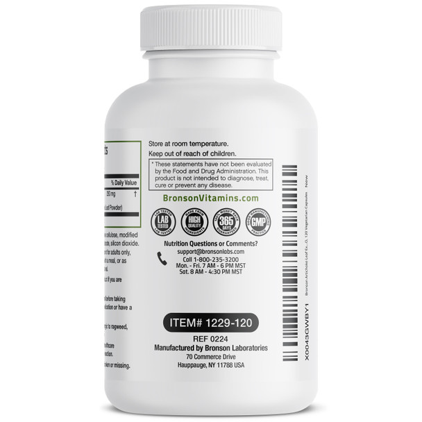 Bronson Artichoke Leaf Extra Strength 120 Count Bronson Artichoke Leaf Extra Strength 120 Count