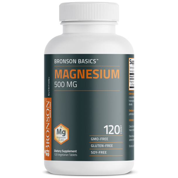 Bronson Magnesium 500 MG 120 Count