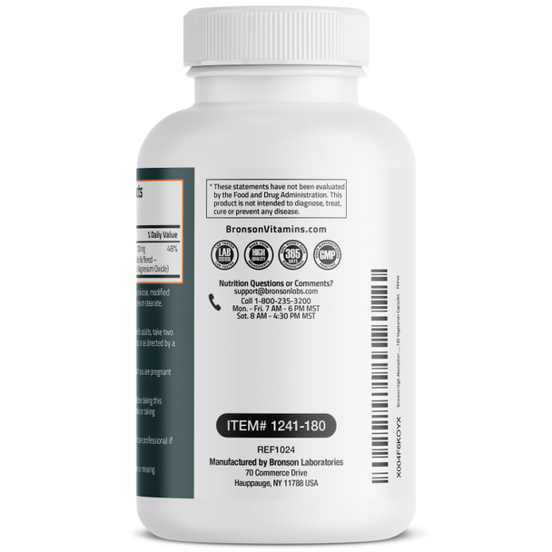 Bronson Magnesium Glycinate 200 MG 180 Count