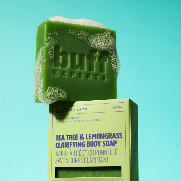 Buff Experts Tea Tree & Lemongrass Clarifying Body Soap 170g