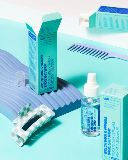 Buff Experts Willow Bark & Manuka Bacne Spot Spray 75ML