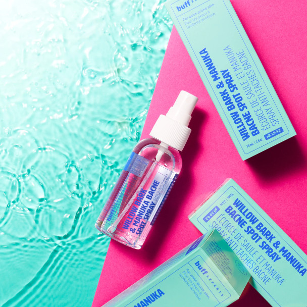 Buff Experts Willow Bark & Manuka Bacne Spot Spray 75ML