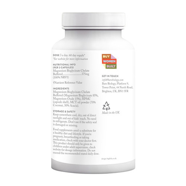 Bare Biology Ready & Rested - Magnesium Bisglycinate Capsules Bare Biology Ready & Rested - Magnesium Bisglycinate Capsules