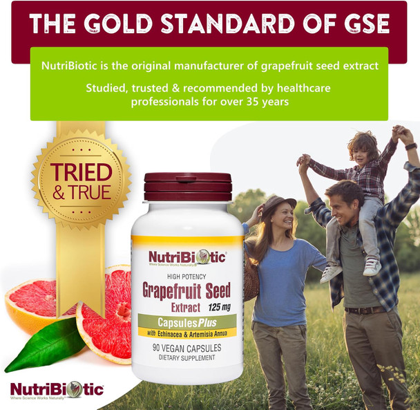 Nutribiotic Grapefruit Seed Extract Capsulesplus 125 Mg Of Gse 90 Count