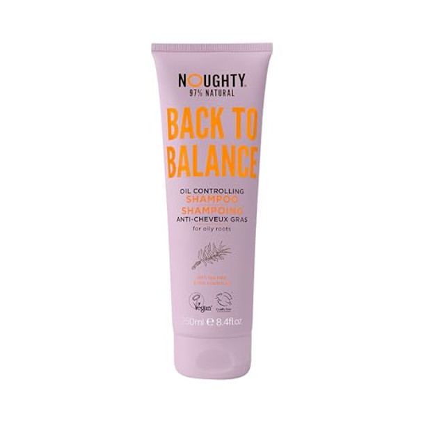 Noughty 97% Natural Back To Balance Oil Controlling Shampoo Hydrating Formula For Greasy And Oily Roots With Vitamin Pro B5 250Ml