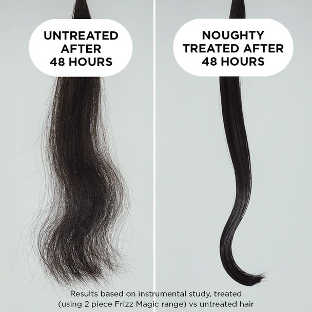 Noughty 97% Natural Frizz Magic Shampoo Anti Frizz Cleanser For Frizzy And Curly Hair To Smooth And Shine With Marula Oil And Daikon Sulphate Vegan Haircare 250Ml