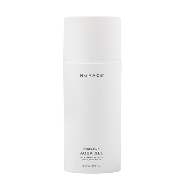 Nuface Aqua Gel Activator - Microcurrent Conductive Gel & Activator Powered By Ionplex & Hyaluronic Acid To Enhance Results Of Nuface Facial Device - Improves Skin Radiance - 2 Pack (3.3 Oz & 1.69 Oz)