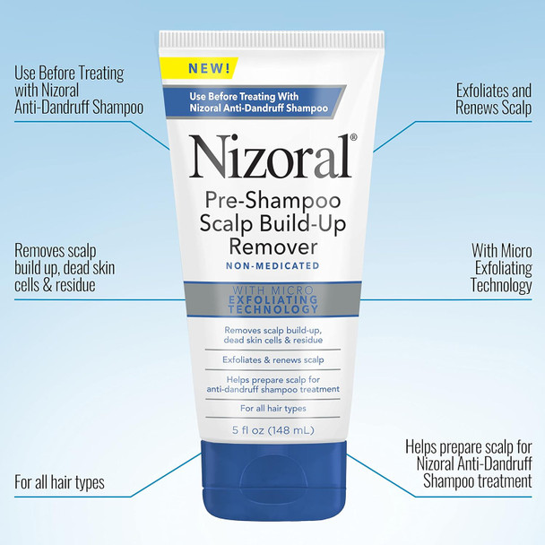 Nizoral Pre-Shampoo Scalp Build-Up Remover - Exfoliates and Renews Helps Prepare for Anti-Dandruff Shampoo Treatment 5 oz