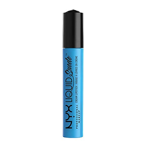 Nyx Professional Makeup liquid Suede Cream Lipstick - Little Denim Dress (Bright Sky Blue)