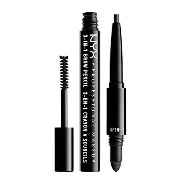 Nyx Professional Makeup nyx Cosmetics 3-In1 Brow Pencil Black