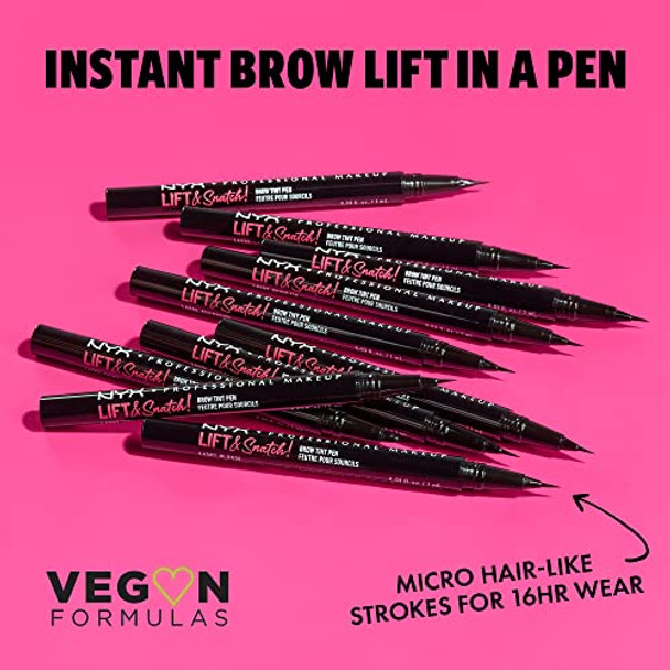 Nyx Professional Makeup lift & Snatch Eyebrow Tint Pen Ash Brown (Pack Of 2)