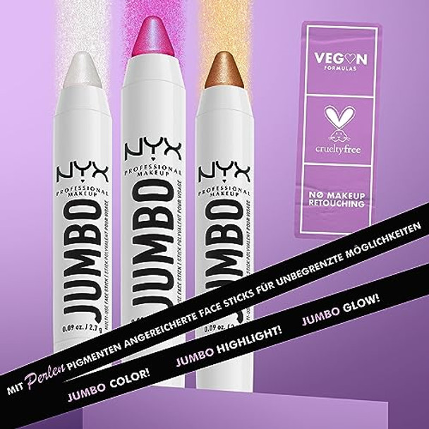 Nyx Professional Makeup nyx Jumbo Multi-Use Face Highlighter Stick Vanilla Ice Cream And Blueberry Muffin Bundle