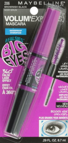 Maybelline New York Volum Express Falsies Big Eyeswaterproof Mascara  Brownish Black 206.29 Fluid Ounce