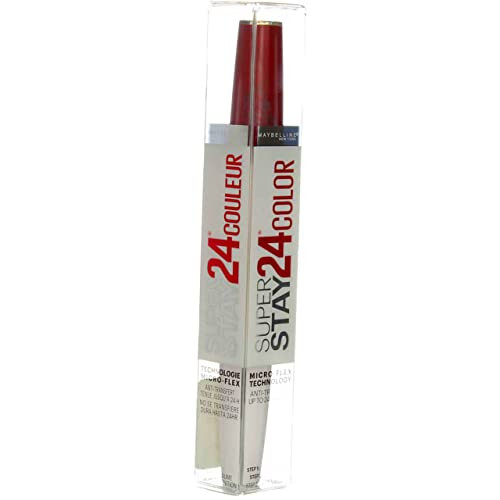 Maybelline New York Super Stay 24 2-Step Lipcolor  All Day Cherry [015] 1 Ea ( Pack Of 2)