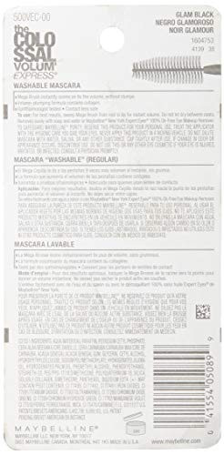 Maybelline The Colossal Volum' Express Washable Mascara (230 Glam Black) (.31Oz) 9.2Ml