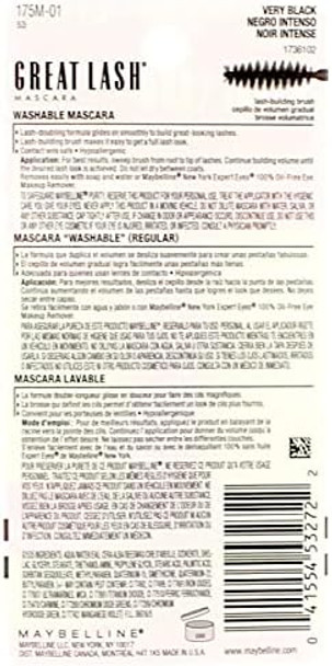 Maybelline Great Lash Mascara - Brown/Black (Pack Of 18)