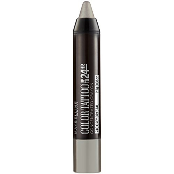 Maybelline New York Eyestudio Colortattoo Concentrated Crayon 740 Grey Crystal  0.08 Oz. Maybelline New York Eyestudio Colortattoo Concentrated Crayon 740 Grey Crystal  0.08 Oz.