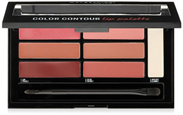 Maybelline New York Lip Studio Color Contour Lip Palette  Blushed Bombshell  0.17 Oz.