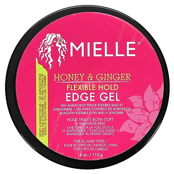 Mielle Organics Flexible Hold Edge Gel  Honey & Ginger  4 Oz (113 G)