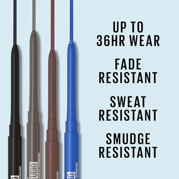 Maybelline Tattoo Studio Automatic Gel Pencil Waterproof Eyeliner  Blendable  Smudge Resistant  Matte Eyeliner For Up To 36Hr Wear  Expressotini ( y Brown)  Packaging May Vary Maybelline Tattoo Studio Automatic Gel Pencil Waterproof Eyeliner  Blendable  Smudge Resistant  Matte Eyeliner For Up To 36Hr Wear  Expressotini ( y Brown)  Packaging May Vary