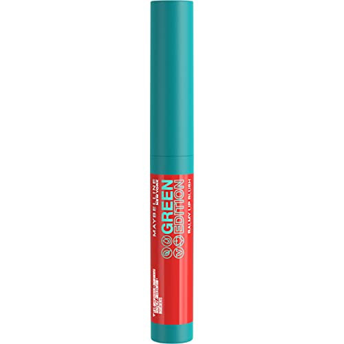 Maybelline Green Edition Balmy Lip Blush  Formulated With Mango Oil  Sunshine  Sheer Coral  1 Count