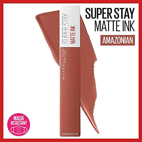 Maybelline Super Stay Matte Ink Liquid Lipstick Makeup  Long Lasting High Impact Color  Up To 16H Wear   ian Nude Brown And Lover Mauve Neutral  2 Count